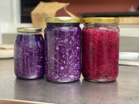 Crauti di cavolo rosso fermentati